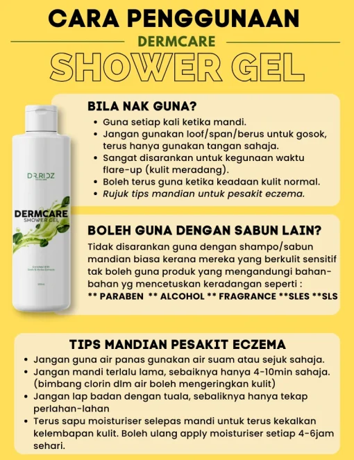 DERMCARE SHOWER GEL - Image 2